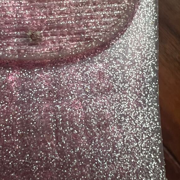 Mini Melissa Campana 8c Pink Glitter Jelly Sandal Mary Jane - Picture 6 of 9